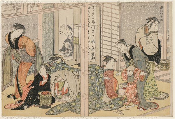 Elegant Pleasures of the Four Seasons, c. 1782. Creator: Kitagawa Utamaro (Japanese, 1753-1806), attributed to.