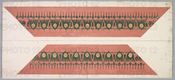 Embers Glow: Lotus Pattern Frame, 1897-1899. Creator: Theodore Roussel (French, 1847-1926).