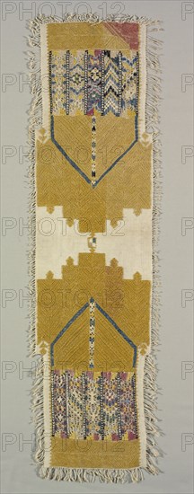 Embroidered Band for Curtain, 1800s. Creator: Unknown.
