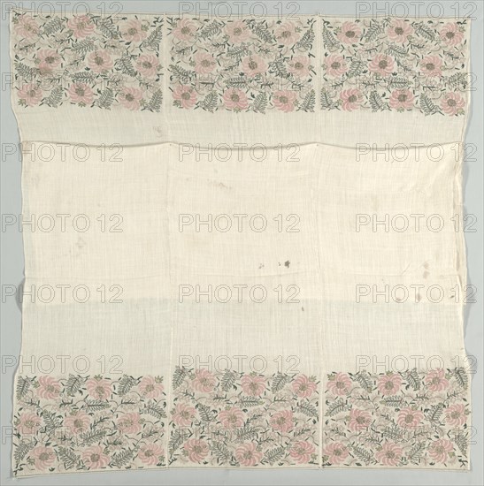 Embroidered Bed Spread, 18th century. Creator: Unknown.