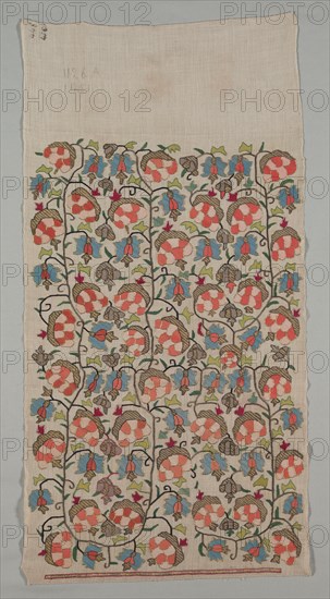 Embroidered Cover, 19th century. Creator: Unknown.