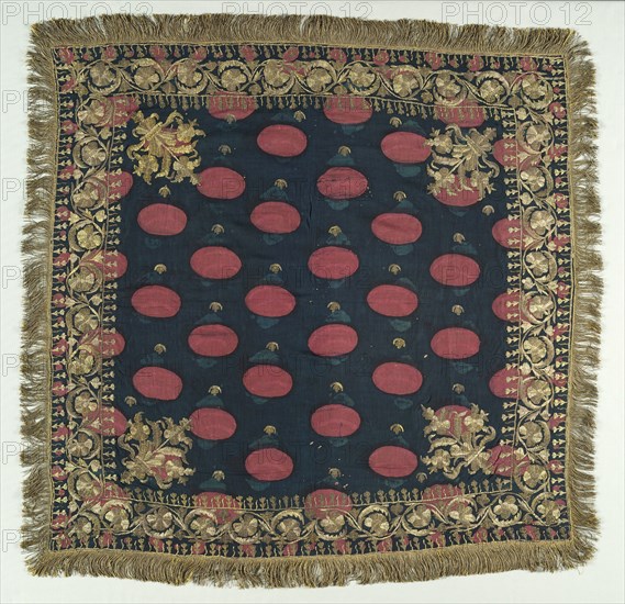 Embroidered Cover, 19th century. Creator: Unknown.