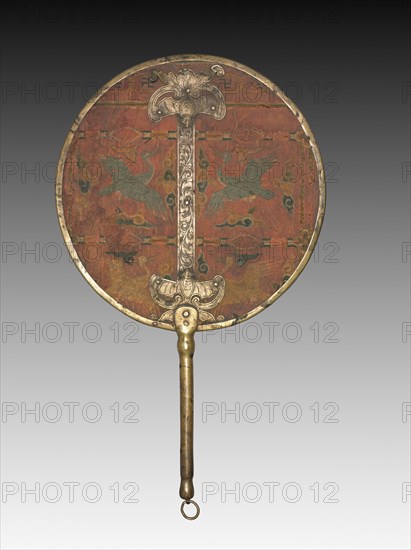 Embroidered Fan for Wedding Ceremony, 1850-1950. Creator: Unknown.