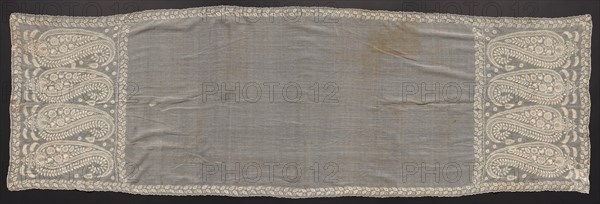 Embroidered Scarf, early 1800s. Creator: Unknown.
