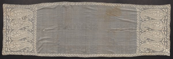 Embroidered Scarf, early 1800s. Creator: Unknown.