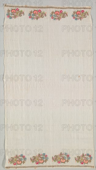 Embroidered Towel (Peshkir), 19th century. Creator: Unknown.