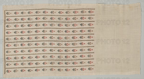 Embroidered Towel, 19th century. Creator: Unknown.