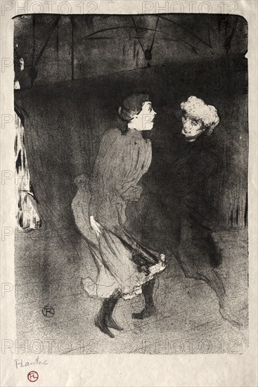 Emilienne dAlecon and Mariquita of the Follies-Bergère, 1893. Creator: Henri de Toulouse-Lautrec (French, 1864-1901).