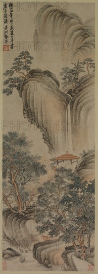 Empty Arbor and Rapid Waterfall, 1468. Creator: Zhang Ning (Chinese, 1426-c. 1495).