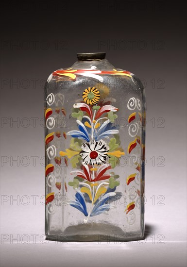 Enameled Bottle, 1700s. Creator: Unknown.