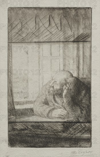 Evening at the Window. Creator: Alphonse Legros (French, 1837-1911).