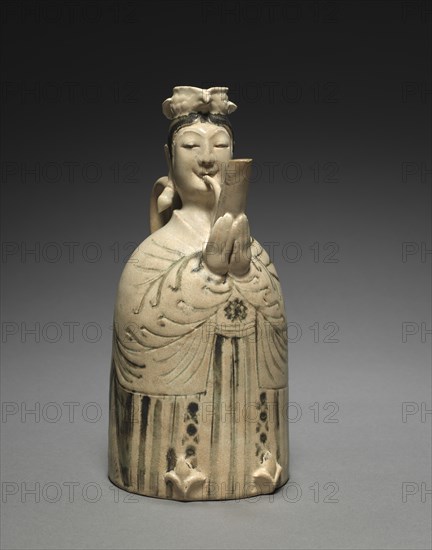 Ewer in the form of a Sheng Player, 11th Century. Creator: Unknown.