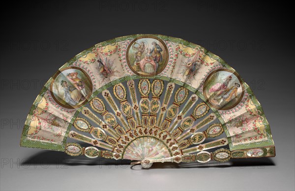 Fan, c. 1850-1870. Creator: Marie Gallois (French); Tiffany & Co. (American, New York, est. 1837).