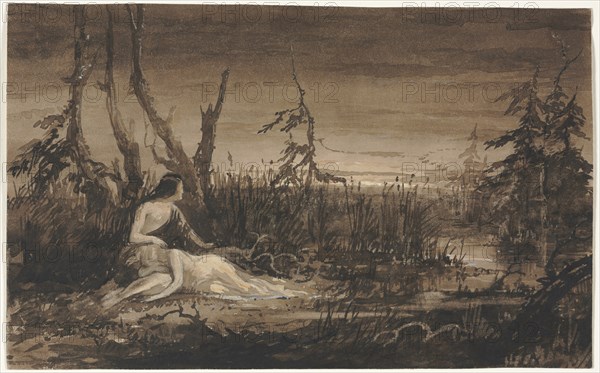 Figures in a Landscape. Creator: Francis Danby (British, 1793-1861).