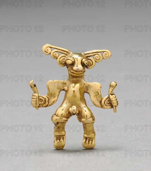 Figurine Pendant, c. 1000-1550. Creator: Unknown.