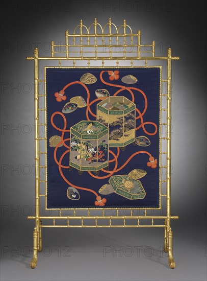 Fire Screen, c. 1870-1880. Creator: Unknown.