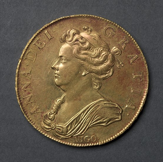 Five Guineas (obverse), 1703. Creator: Unknown.