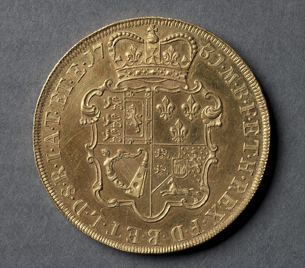 Five Guineas (reverse), 1731. Creator: Unknown.