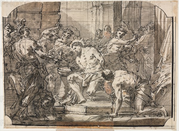 Flagellation of Christ, c. 1750/55. Creator: Gaspare Diziani (Italian, 1689-1767).