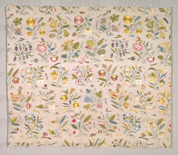 Floral Embroidery, early 1600s. Creator: Unknown.