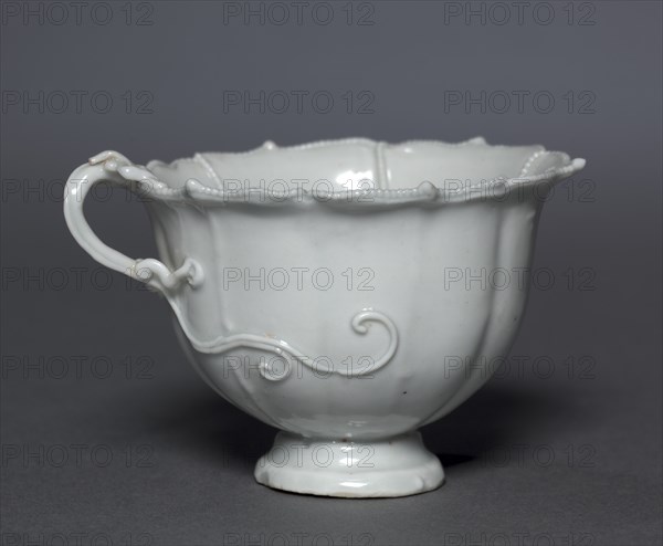 Fluted Cup with Dragon Handle, early 14th Century. Creator: Unknown.