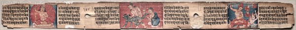 Folio 348 from a Gandavyuha-sutra (Scripture of the Supreme Array)..., 1000-1100s. Creator: Unknown.