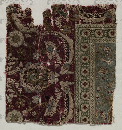 Fragment of a Carpet, 16th century (?). Creator: Unknown.
