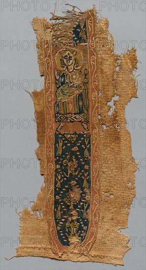 Fragment of a Clavus from a Tunic, 700s - 800s. Creator: Unknown.