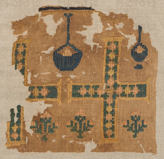 Fragment of a Large Hanging, 500s. Creator: Unknown.
