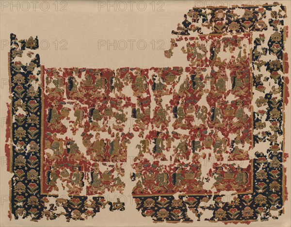 Fragment of a Large Hanging, 500s. Creator: Unknown.