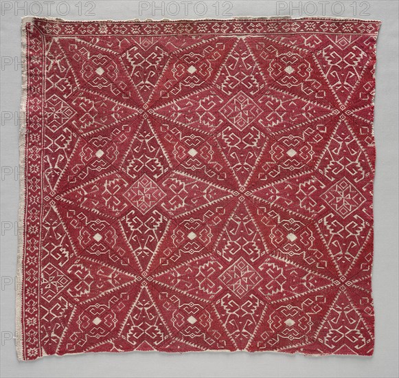 Fragment of a Pillow Cover, 1600s - 1700s. Creator: Unknown.