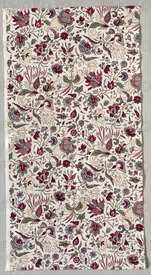 Fragment of a Quilted Skirt, c. 1785. Creator: Unknown.