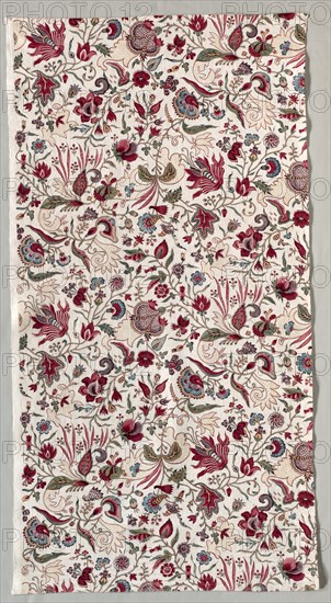 Fragment of a Quilted Skirt, c. 1785. Creator: Unknown.