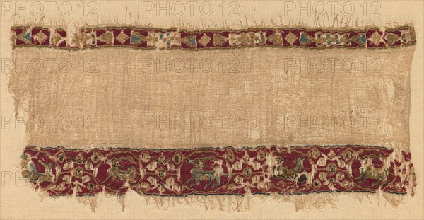 Fragment of a Tiraz-Style Textile, late 1000s. Creator: Unknown.