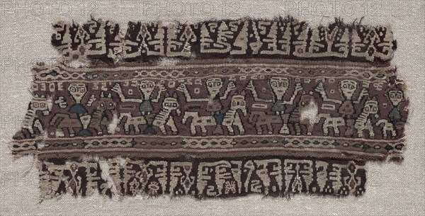 Fragment of an Ornamental Band, 800s. Creator: Unknown.