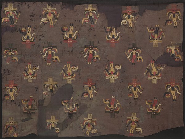 Fragment of Embroidered Cloth, c. 300-100 B.C.. Creator: Unknown.
