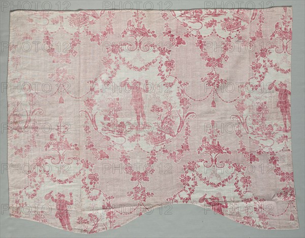 Fragment of Woodblock Printed Cotton, c. 1770. Creator: Unknown.