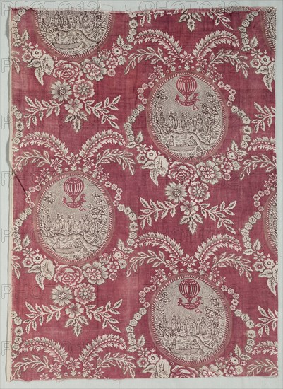 Fragment of Woodblock Printed Cotton, c. 1785. Creator: Unknown.