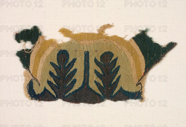 Fragment with Abstracted Leaves, 500s. Creator: Unknown.