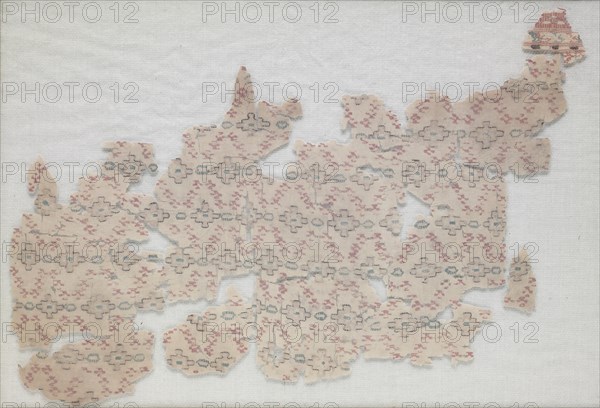 Fragment with diamond pattern, 800s. Creator: Unknown.