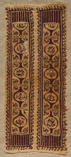 Fragment, Sleeve Ornament from a Tunic, 400s - 600s. Creator: Unknown.
