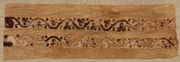 Fragment, with Sleeve Band, from a Tunic, 300s - 500s. Creator: Unknown.