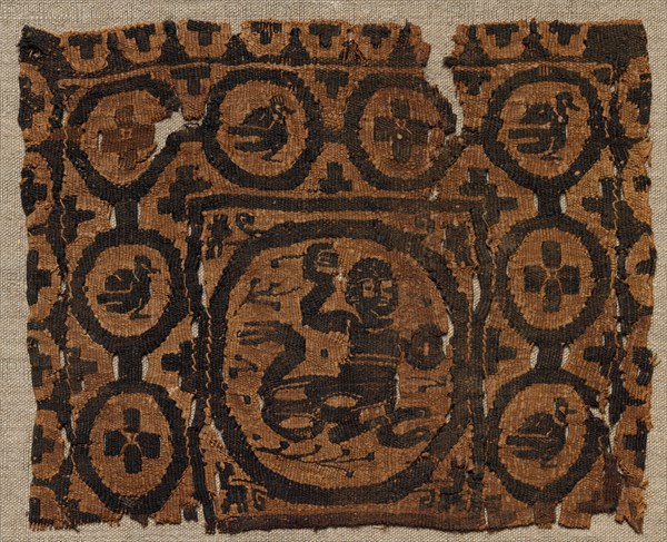 Fragmentary Segmentum from a Tunic, 500s - 600s. Creator: Unknown.