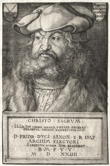 Frederick the Wise, Elector of Saxony, 1524. Creator: Albrecht Dürer (German, 1471-1528).