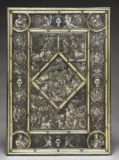 Front Cover for a Gospel Book of French Cardinal Jean La Balou (1421-1491), c. 1467-1468. Creator: Unknown.