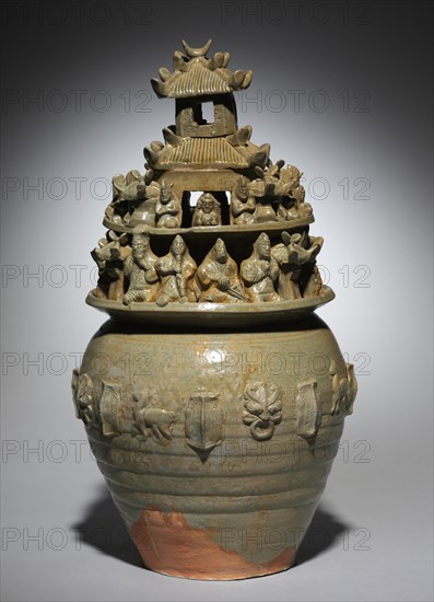 Funerary Urn (Hunping), late 200s. Creator: Unknown.