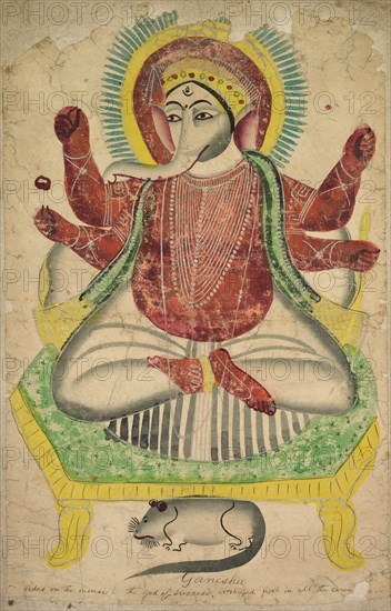 Ganesha, 1800s. Creator: Unknown.