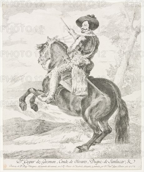 Gaspar de Guzman, 1778. Creator: Francisco de Goya (Spanish, 1746-1828).