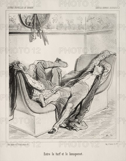Gentils Hommes Bourgeois. Creator: Paul Gavarni (French, 1804-1866).