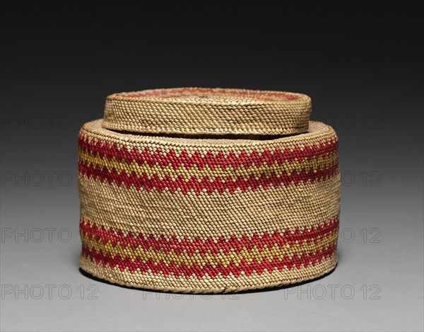 Ginger Jar- Shaped Basket, c 1900. Creator: Unknown.